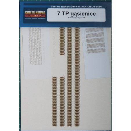 7TP/ Vickers Mk. E – the Polish and British light tanks - the laser-cut and engraved tracks