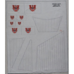 “Grosse Jacht” - the German armed yacht - the canvas sail and the flags