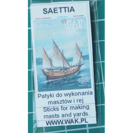 Saettia - the Genoa XIII – XVIII centuries merchant sailship - the blanks for the masts and the yards