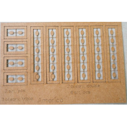 „America“ – the American racing schooner - jacht - the rigging block set