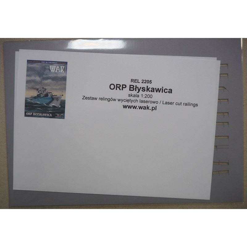 ORP „Blyskawica“ - the Polish destroyer (1942) - the laser cut railings ORP „Blyskawica“ - the Polish destroyer (1942) - the laser cut railings