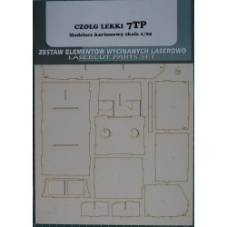 7TP - the Polish light tank - the laser-cut parts