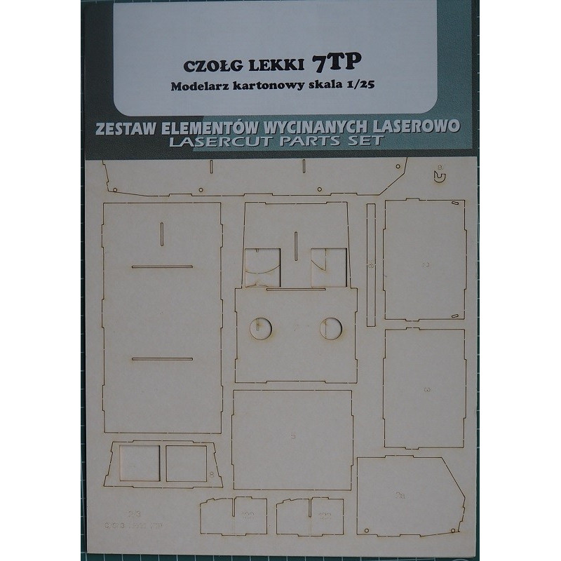7TP - the Polish light tank - the laser-cut parts 7TP - the Polish light tank - the laser-cut parts