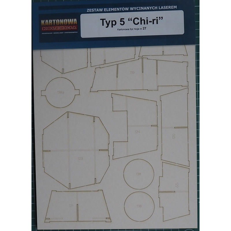 Typ 5 „Chi - Ri“ – the Japanese medium tank - the laser-cut parts
