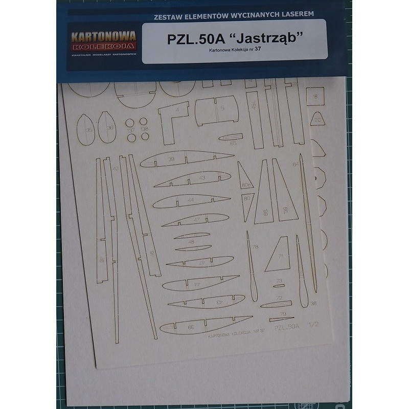 PZL.50A „Jastrząb“ – the Polish fighter - prototype - the laser-cut parts PZL.50A „Jastrząb“ – the Polish fighter - prototype - the laser-cut parts