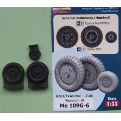 Messerschmitt Me -109G-6 - the German fighter - 3D printed wheels