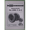 Messerschmitt Me-109 E, F, G-2 - the German fighters - 3D printed wheels