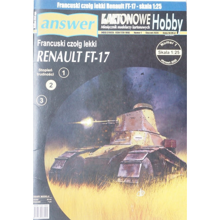 Renault FT-17  – Prancūzijos lengvasis tankas