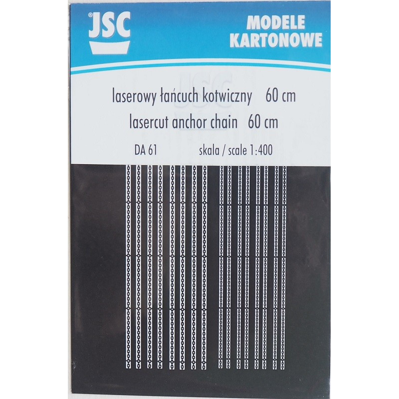 Anchor chain black - laser cut parts 1 : 400