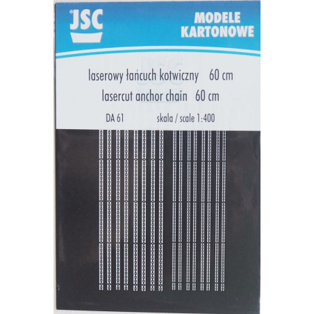 Anchor chain black - laser cut parts 1 : 400