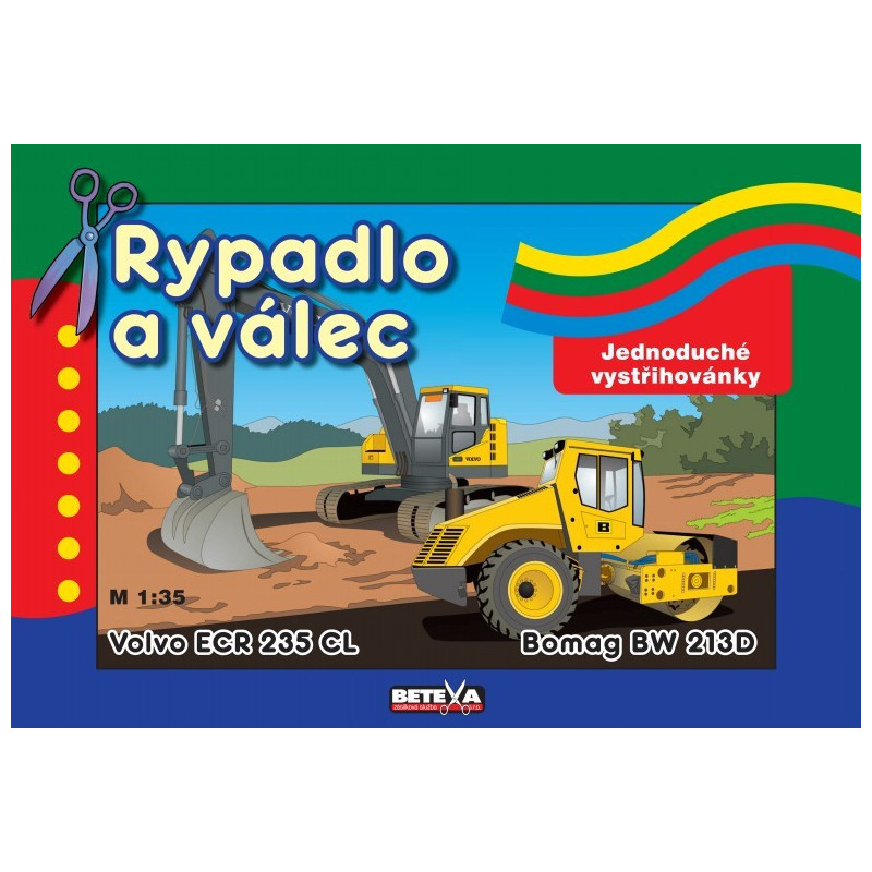 „Volvo ECR 235 CL“ and “ Bomag BW 213D“ – the excavator and the road roller