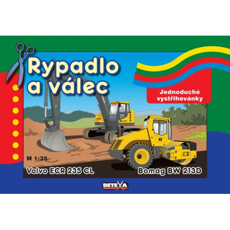 „Volvo ECR 235 CL“ and “ Bomag BW 213D“ – the excavator and the road roller
