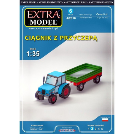 The tractor with trailer