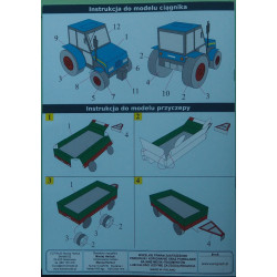 The tractor with trailer