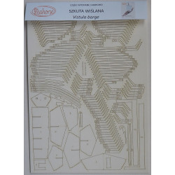 Vistula szkuta from XVIIIth century – the laser-cut parts