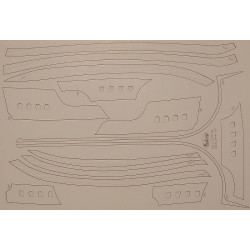 „Sao Gabriel“ – Vasko da Gama's carac  - the laser-cutt secondary cladding parts