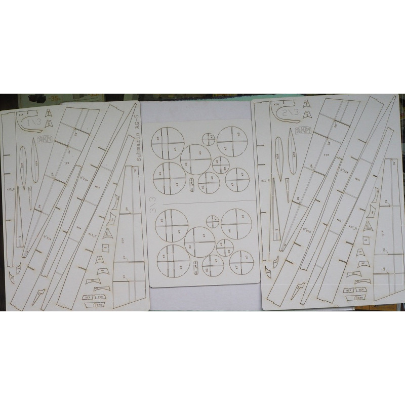 A-2 and A-5 – the Soviet „AG“ typ submarines - the laser-cut parts A-2 and A-5 – the Soviet „AG“ typ submarines - the laser-cut parts
