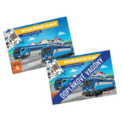 The Czech fast trains - locomotives and aditional wagons - a kit