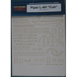 Piper L-4H «Cub» – американский самолет разведки и связи - набор