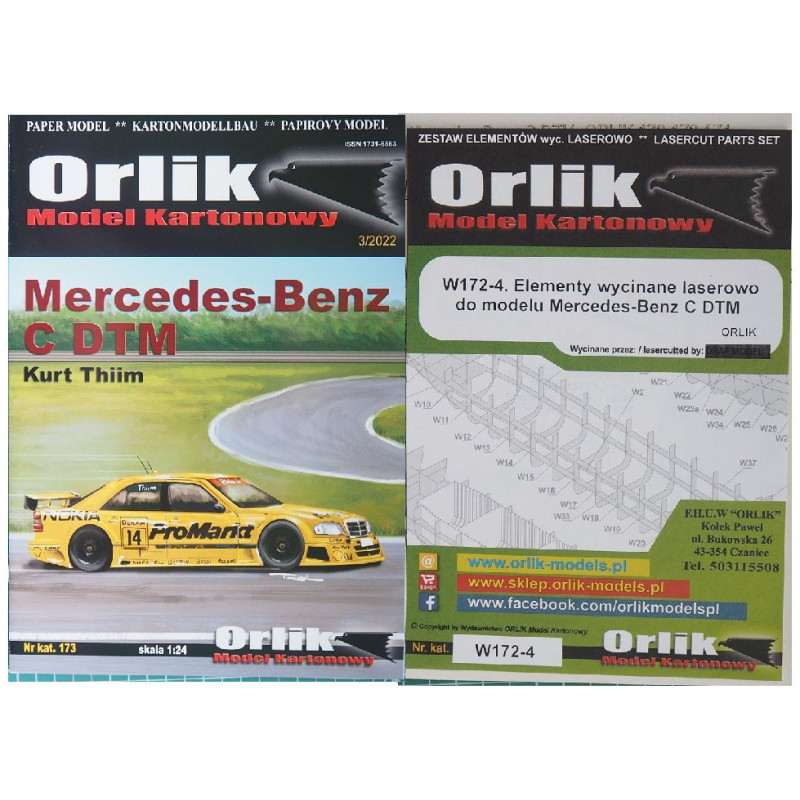 Mercedes-Benz C DTM (Kurt Thiim) – the German racing car - a kit