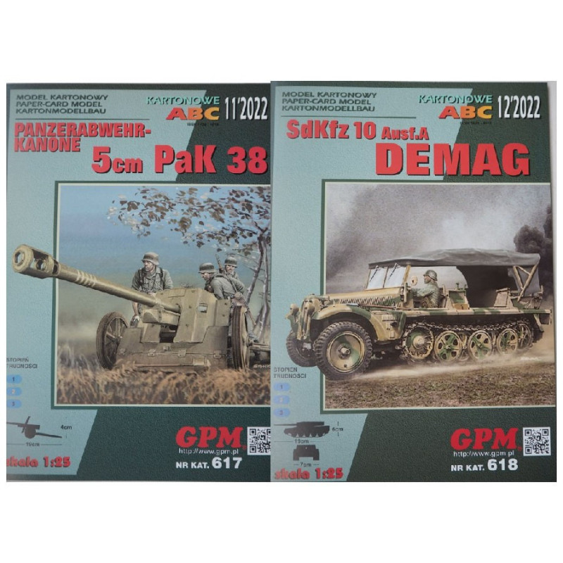 „PAK 38“ + Sd. Kfz. 10 Ausf A. „Demag“ – the German anti-tank gun and artillery tractor - a kit